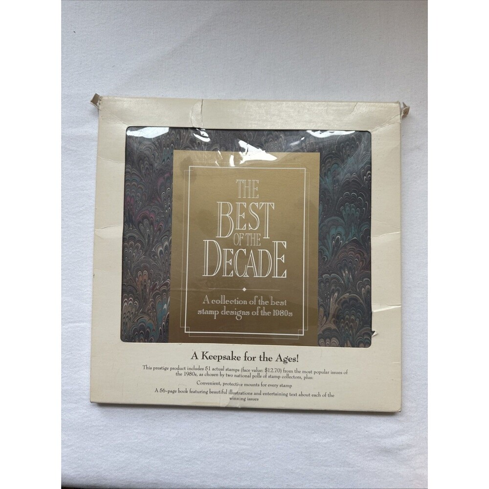 The Best Of The Decade 80s Stamps W Keepsake Booklet 51 Actual Stamps Unmounted